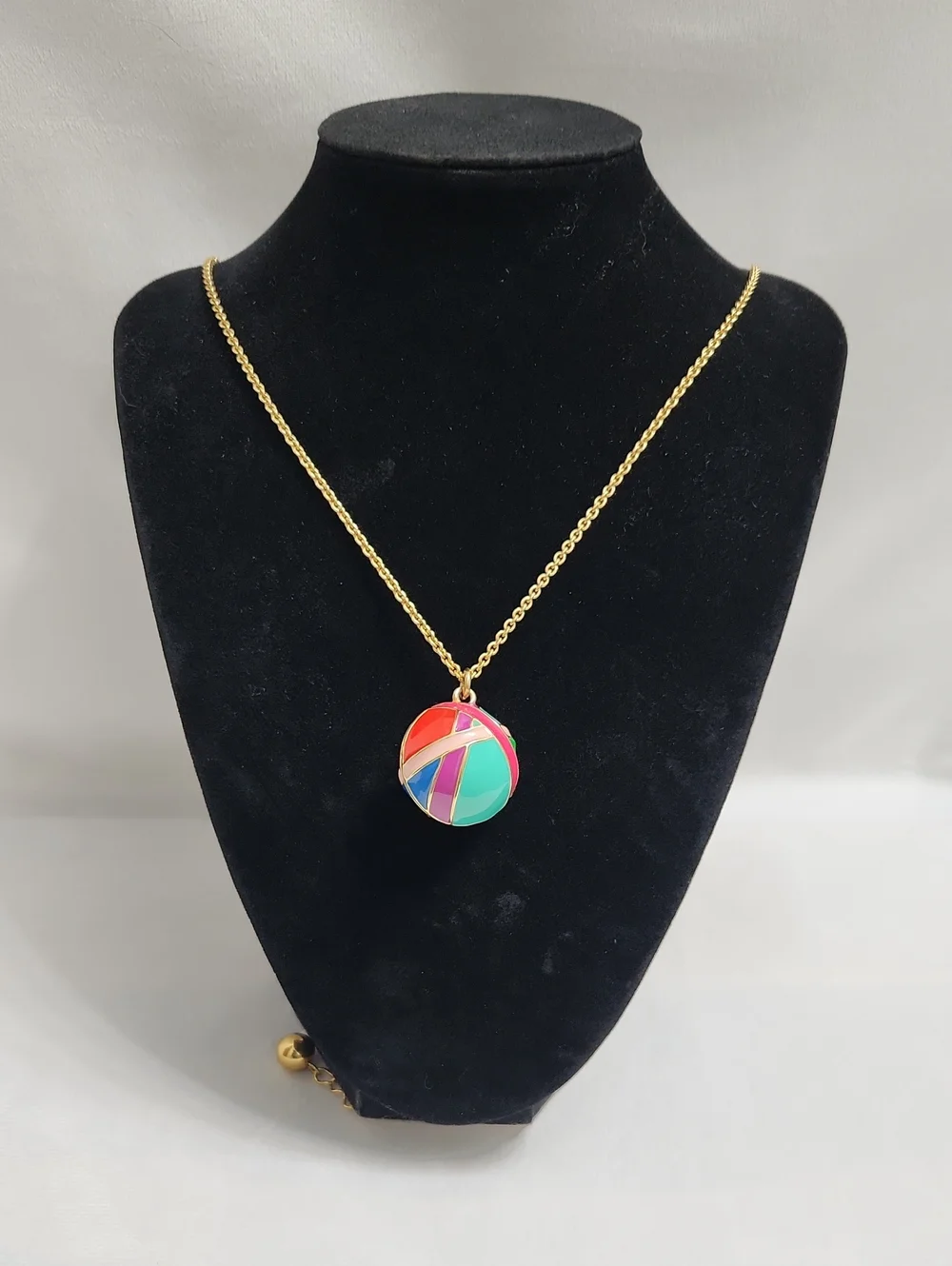 Kate Spade New York Gold-Tone Surprise Ball Multicolored Necklace